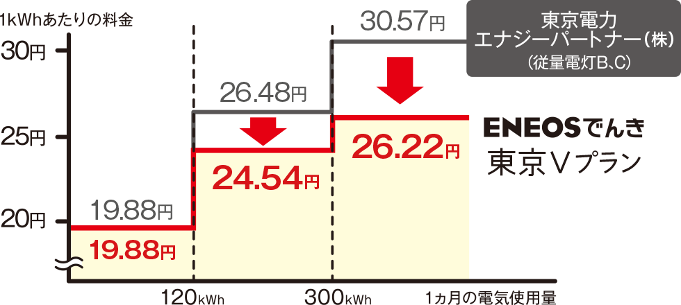 東京Vプランの料金体系